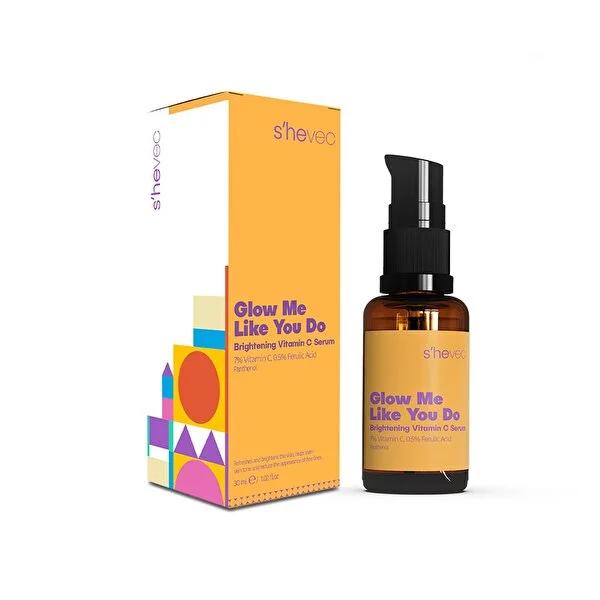 She Vec Vitamin C Serum: Glow Me Like You Do - Antioxidant Protection, Blemish Reduction, & Skin Brightening - 30ml