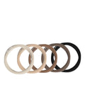 Invisibobble Mocha Hair Ties - 5 Pack, Stylish & Damage-Free Hair Management for Long Hair