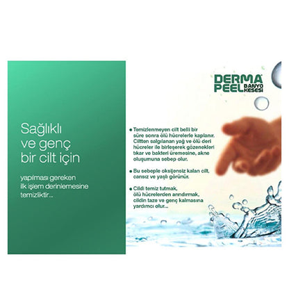 Dermapeel Exfoliating Bath Mitt - Gentle Cellulose Fiber Bath Glove for Oily Skin, Unisex Bath Accessories