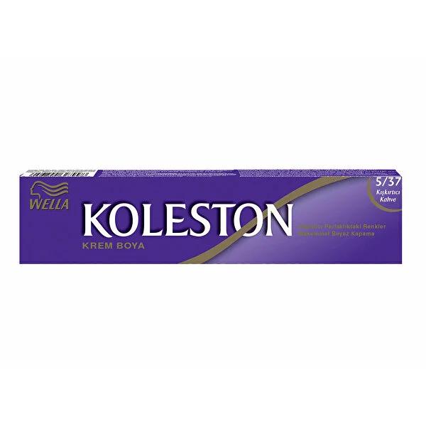 Koleston Permanent Hair Color - Kışkırtıcı Kahve 5/37, Easy to Apply, Long-Lasting Hair Dye for Gray Coverage