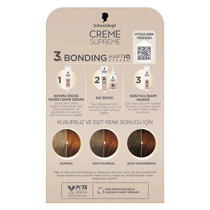 Schwarzkopf Creme Supreme Intense Care Hair Color 7-7 Warm Copper