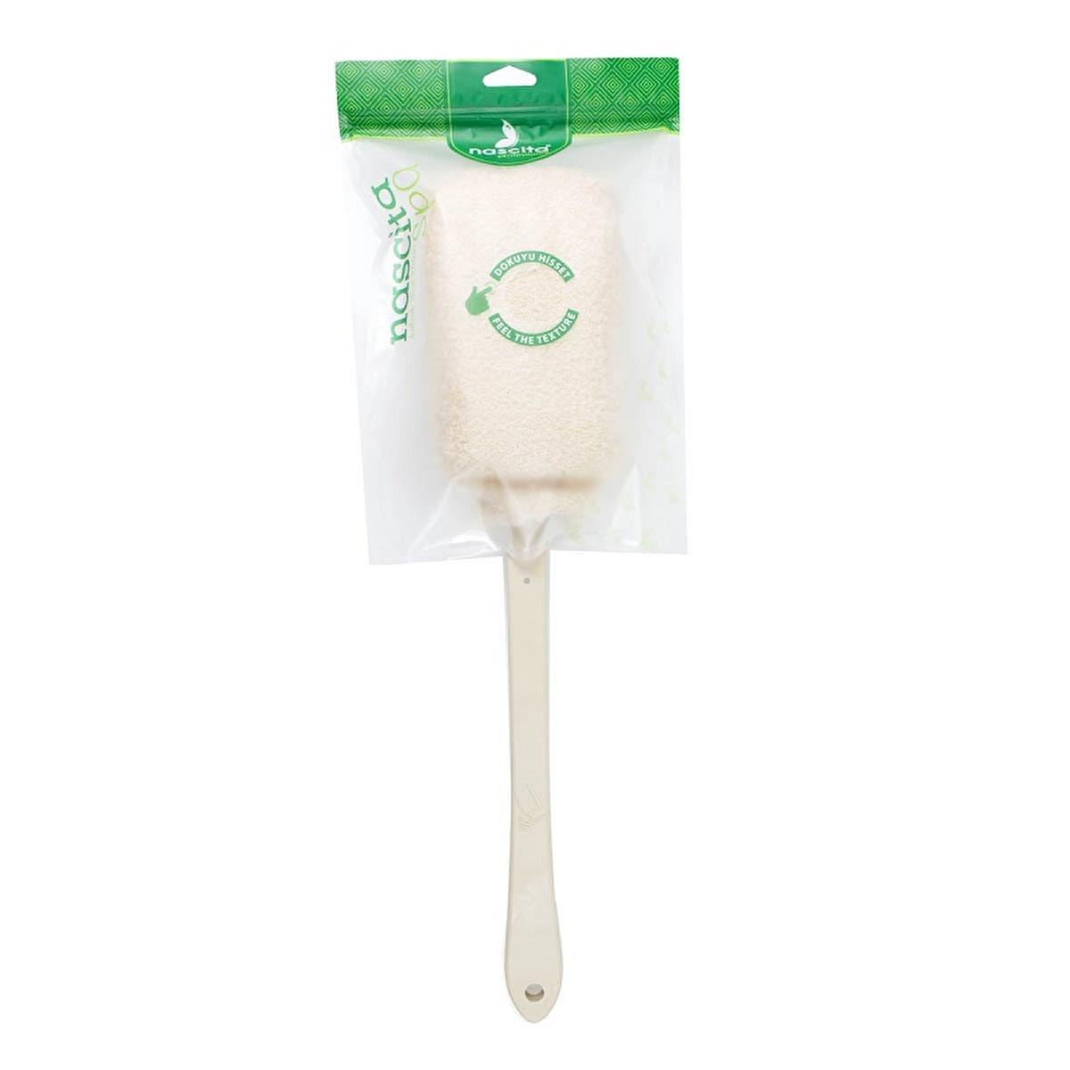 Nascita Exfoliating Back Brush with Plastic Handle - Smooth Skin Care Tool for Back Acne & Hyperpigmentation