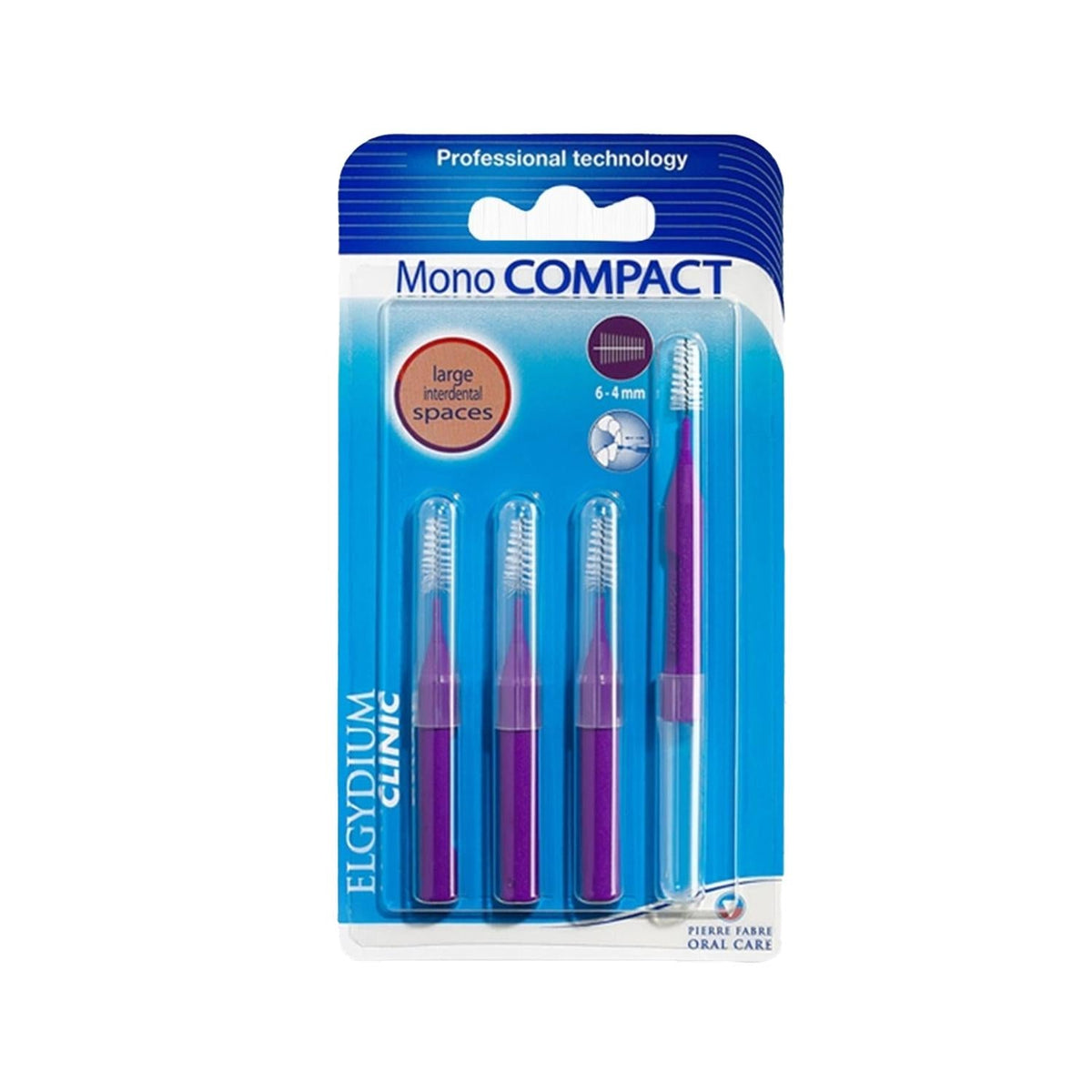 Elgydium Clinic Mono Compact Purple Interdental Brush - Specialized Oral Care