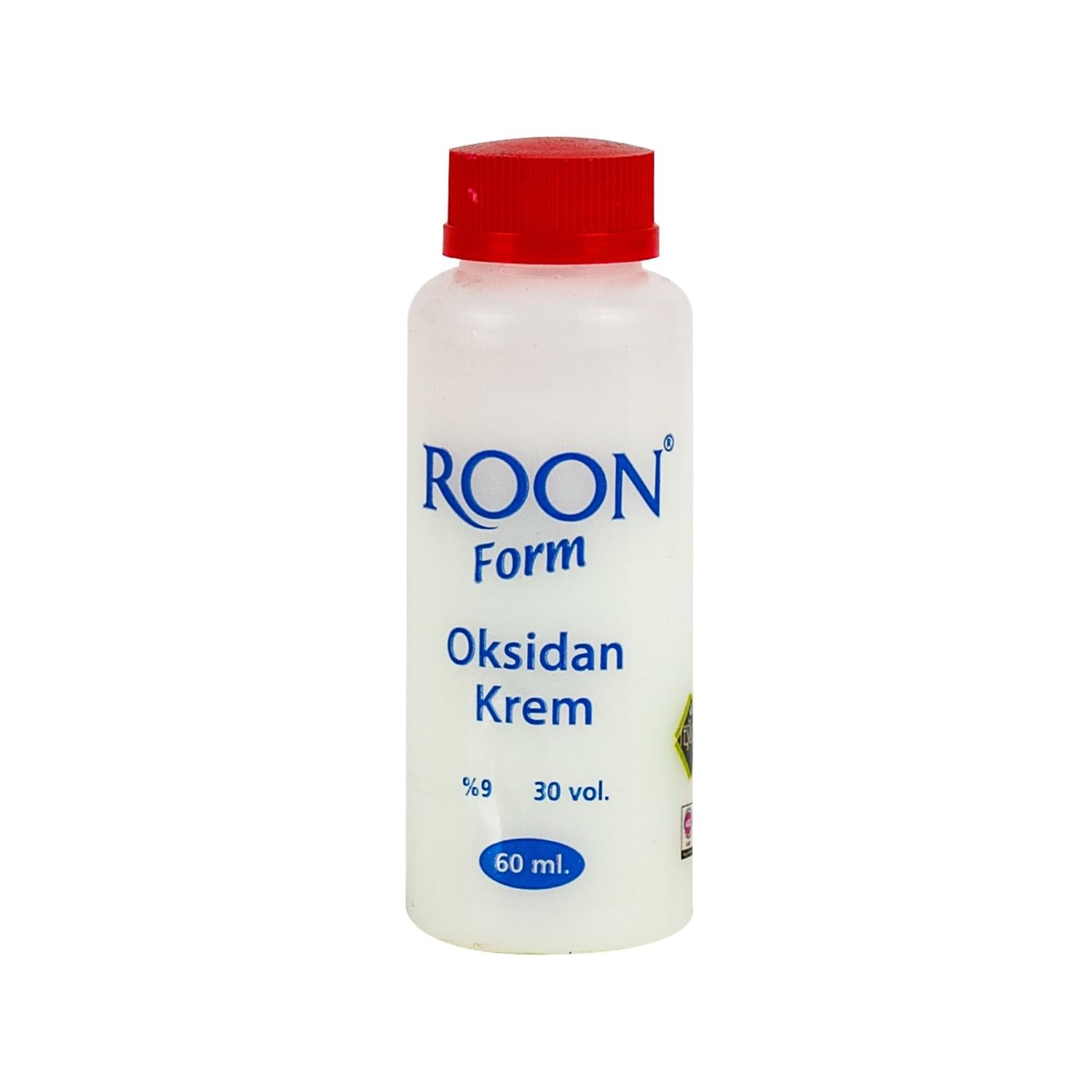 Roon Form Cream Developer 30 Volume 60 ml - Hair Dye Oxidizing Cream for Professional Hair Coloring