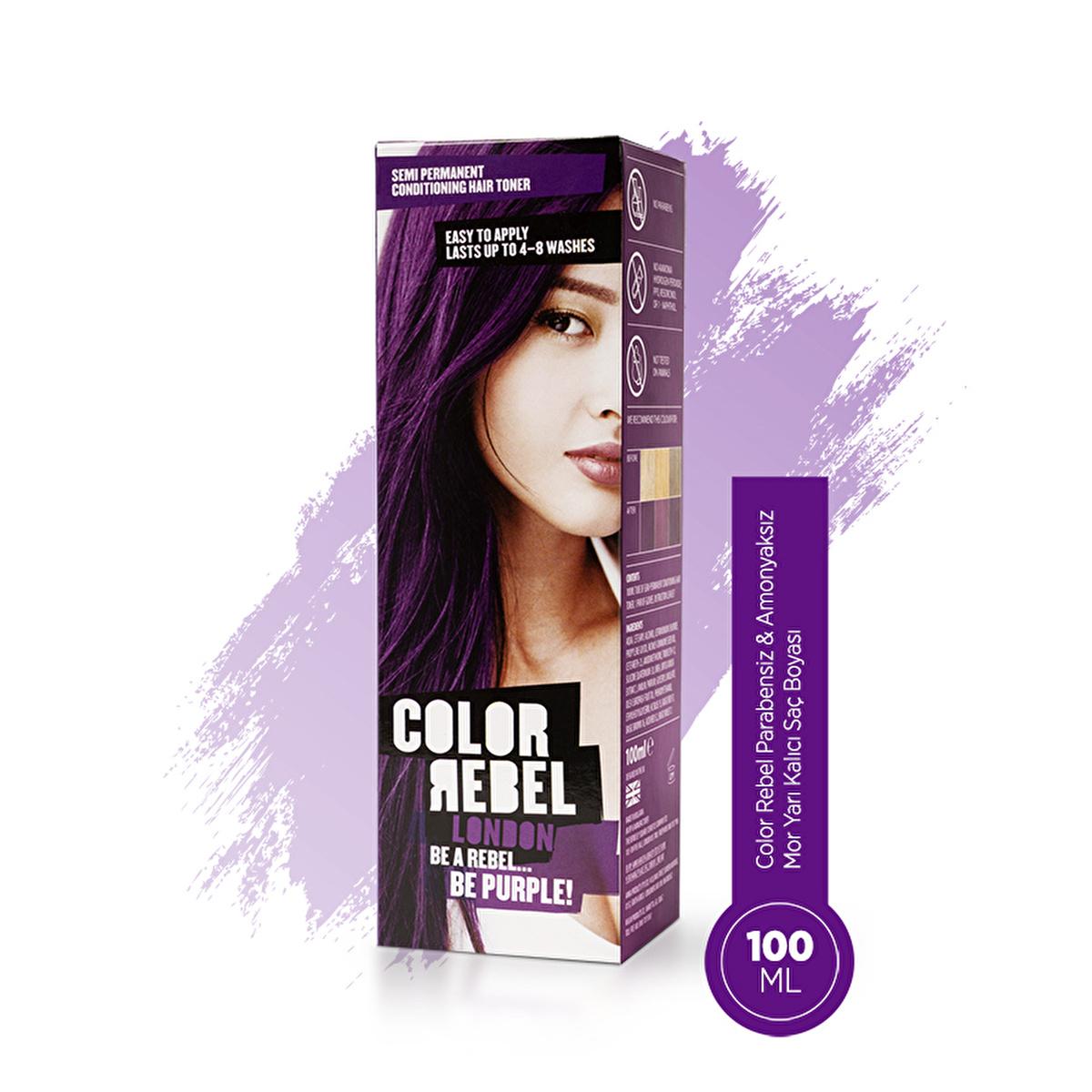 Color Rebel London Semi-Permanent Hair Dye - Paraben-Free, Ammonia-Free, Cruelty-Free Hair Color for Sensitive Scalps