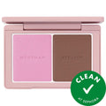 Baby Cheeks: Sculpt & Glow - Talc-Free Matte Contour Blush Duo | Buildable, Cruelty-Free Cheek Sculpting Powder for Natural Definition