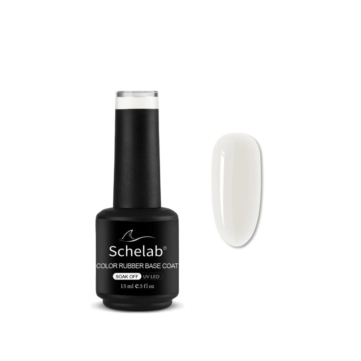Schelab 002 White Rubber Base Coat - 15 ml