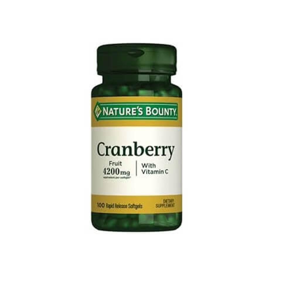 Nature's Bounty Cranberry & Vitamin C Softgels - 100 Count