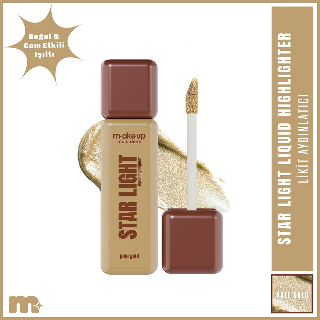 Maruderm Make Up Star Light Liquid Highlighter Pale Gold 30ml