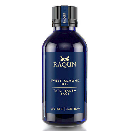 Raqun Sweet Almond Oil Pure Cold-Pressed Body Oil 100 ml