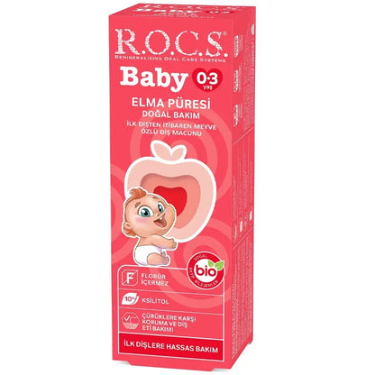 Rocs Baby Apple Puree Fluoride-Free Toothpaste 0-3 Years 35ml