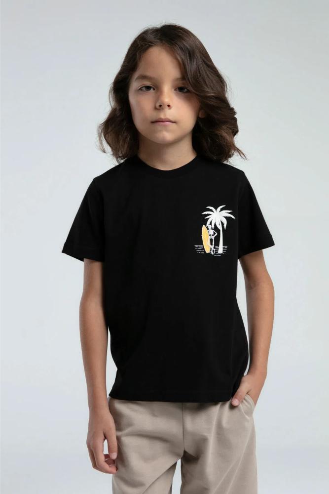 Roly Poly Teen Boys Bermuda Shorts & Tee Set Black