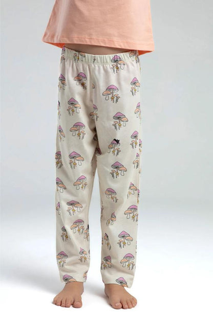 Roly Poly Girls Salmon Pajama Set with Breathable Fabric
