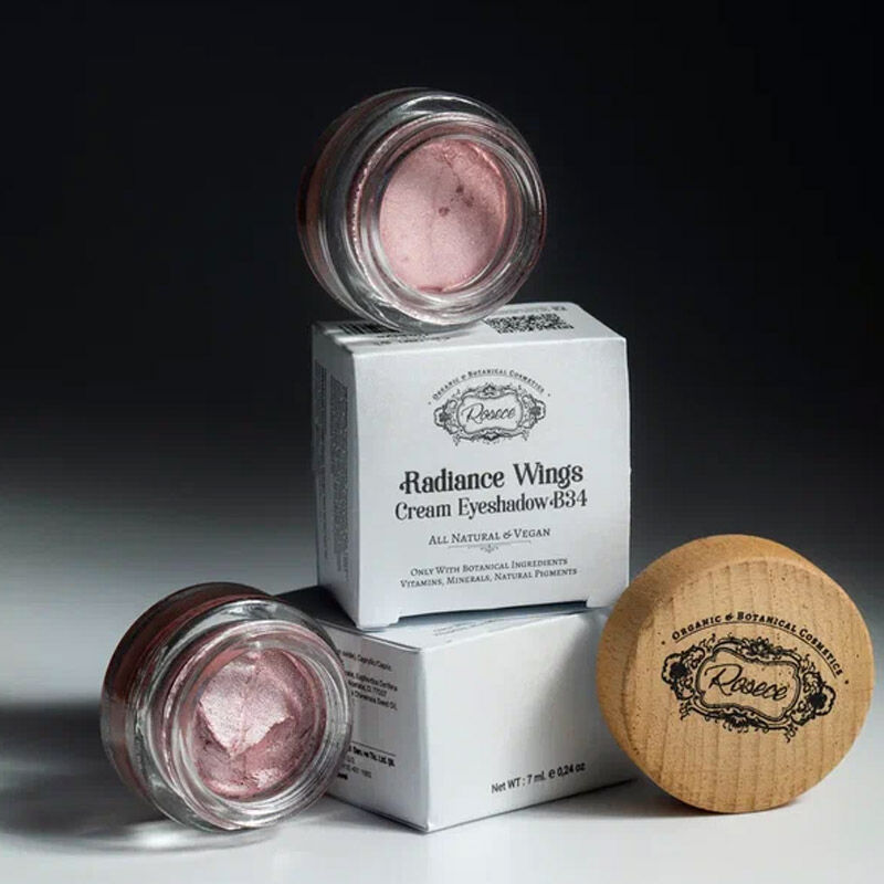 Rosece Radiance Wings Cream Eyeshadow Shimmer Pink 7g