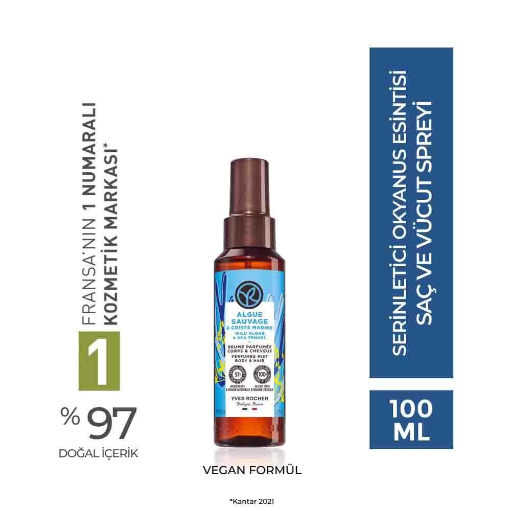 L'Occitane Oceanic Fragrance Scented Body and Hair Spray - Refreshing, Energizing Scent for Skin and Hair