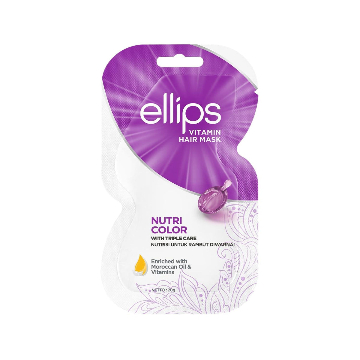 Ellips Nutri Color Vitamin Hair Mask for Color-Treated Hair 20g