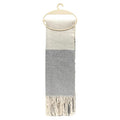 Eklips Ecru and Grey Scarf for Cozy Warmth