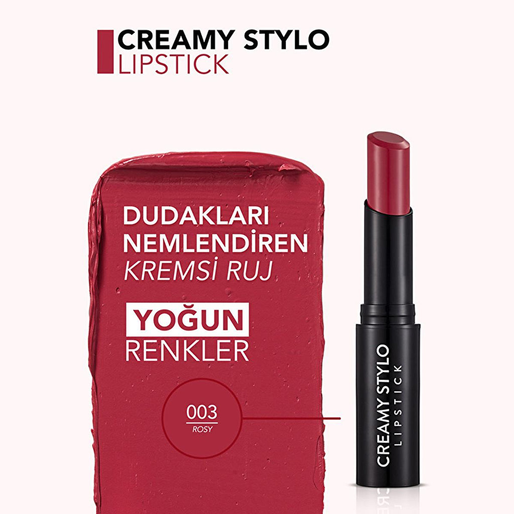 Flormar Creamy Stylo Lipstick - Moisturizing, Long-Lasting Color for Lips