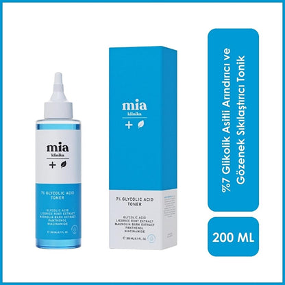 Mia Klinika 7% Glycolic Acid Pore Tightening Toner 200 ml