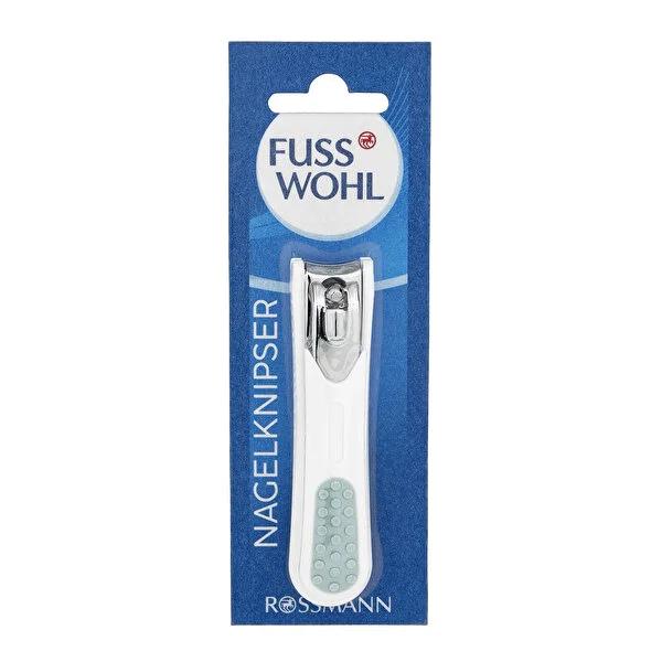 Fusswohl Chrome-Plated Ergonomic Nail Clippers with Catcher - Safe & Precise Nail Trimming for Personal Grooming
