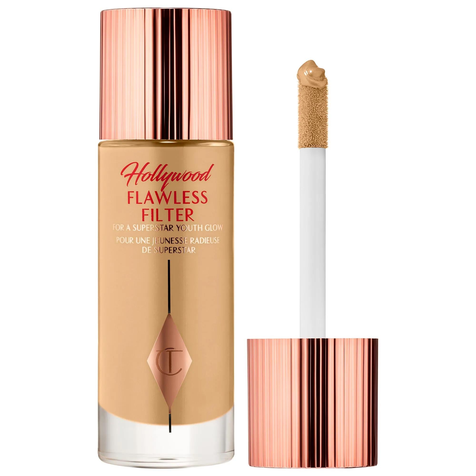 Hollywood Flawless Filter: Radiant Complexion Booster & Liquid Highlighter for Glowing, Blurring, Youthful Skin - Cruelty-Free & Paraben-Free Makeup