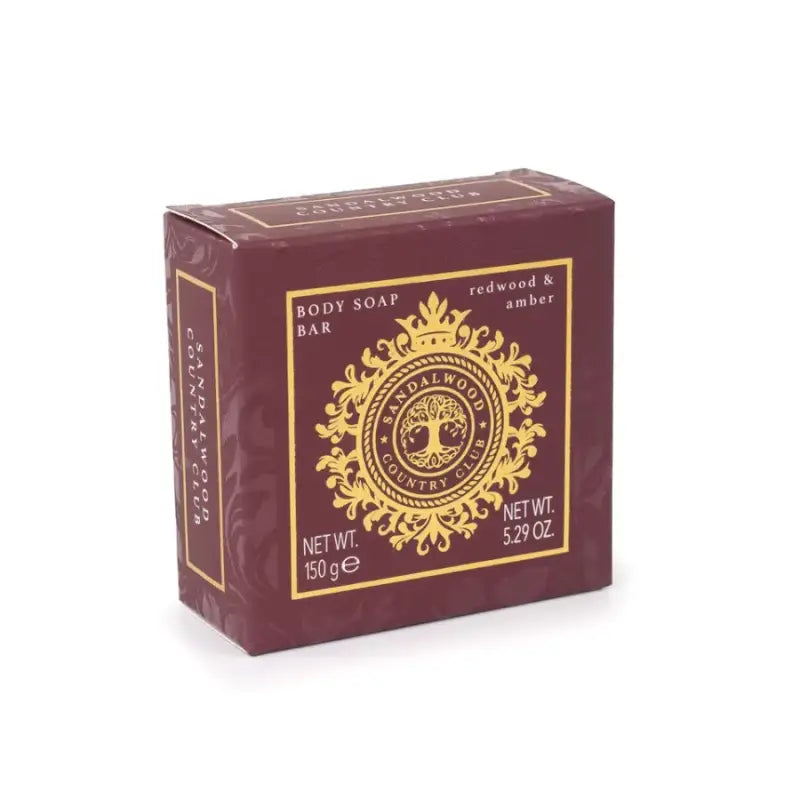 Sandalwood Country Club Redwood & Amber Soap Bar 150g