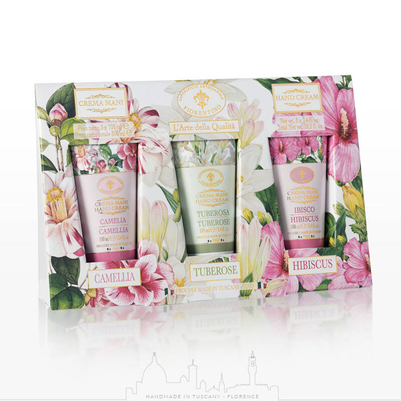 Saponificio Artigianale Fiorentino Floral Hand Cream Trio 3 x 100ml