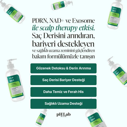 PHLab Exosome NAD+ Triple PDRN Hair & Scalp Care Shampoo, 250ml