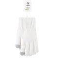 Eklips White Fleece Lined Gloves for Cozy Warmth