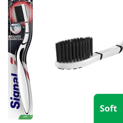 Signal Charcoal Toothbrush Deep Cleaning Manual Brush 1 Pack