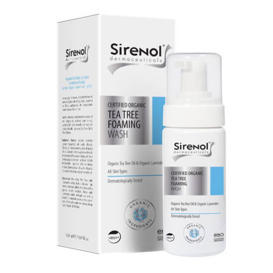 Sirenol Organic Tea Tree Cleansing Foam for Clear Skin 150ml