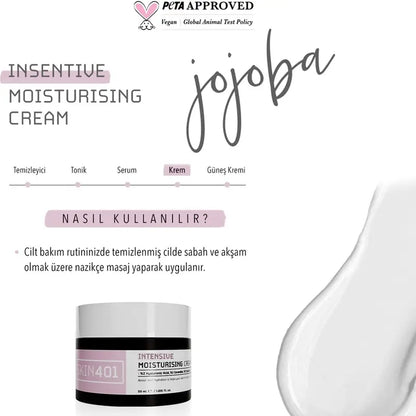 Skin401 Intensive Moisturising Cream with Hyaluronic Acid 50ml