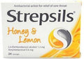 Strepsils Honey & Lemon Throat Lozenges 24 Count