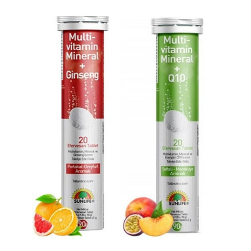 Sunlife Multivitamin Support Set with Ginseng & Q10 40 Tablets