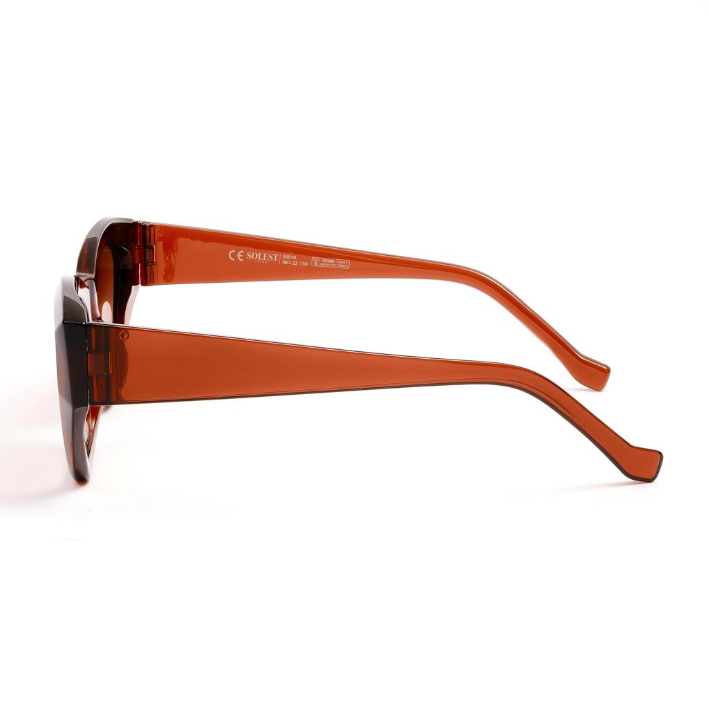 Solest London Dark Brown Women's Sunglasses 1 Unit