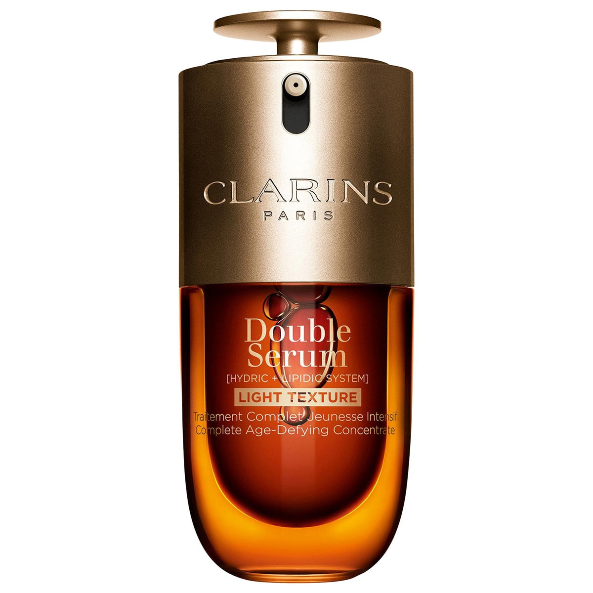 Clarins Double Serum Light Texture: Anti-Aging Serum to Firm Skin, Boost Radiance, Refine Pores & Reduce Wrinkles with Natural Ingredients