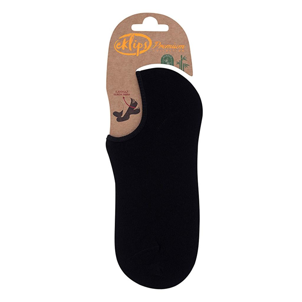 Eklips Single Bamboo Sneaker Socks in Black