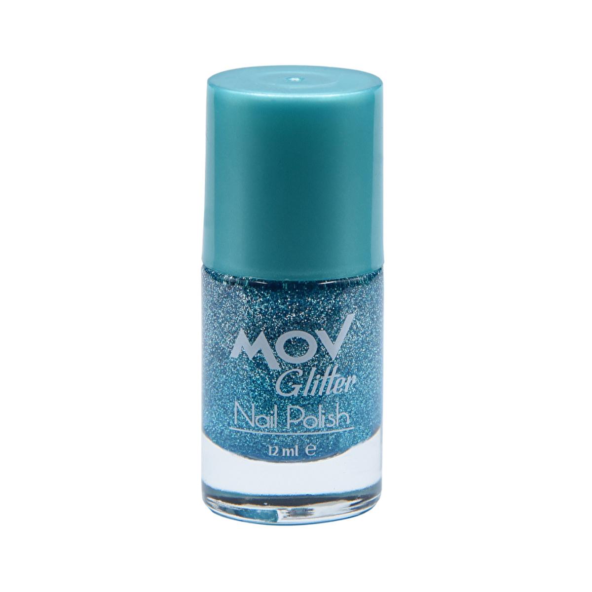 Mov Nail Glitter Polish - Glittery Nail Art Supplies for Creative Designs