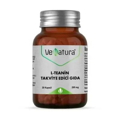 Venatura L-Theanine 200mg Capsules for Relaxation and Stress Relief - Dietary Supplement for Adults and Teens
