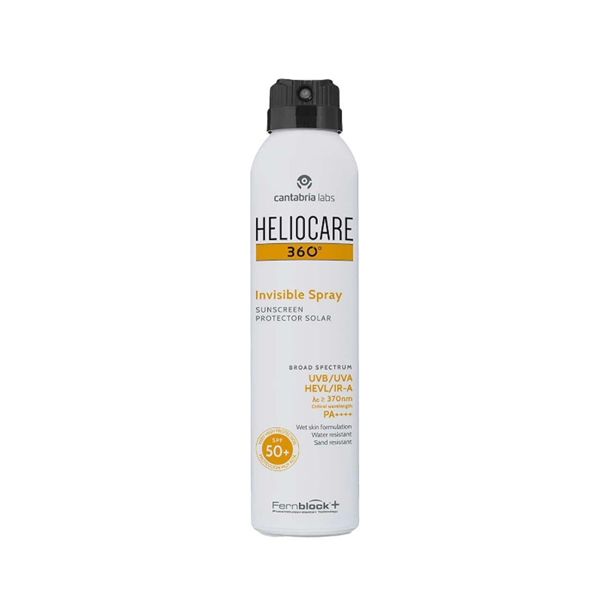 Heliocare 360 Invisible Sunscreen Spray SPF 50+ - Non-Greasy Sun Protection for Outdoor Enthusiasts