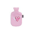 Fashy Pediatric Hot Water Bottle for Babies and Children - Soft Cover, 0.8L, TUV Certified