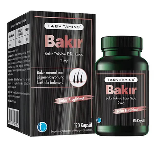 Tab Ilac Copper Mineral Supplement 120 Capsules