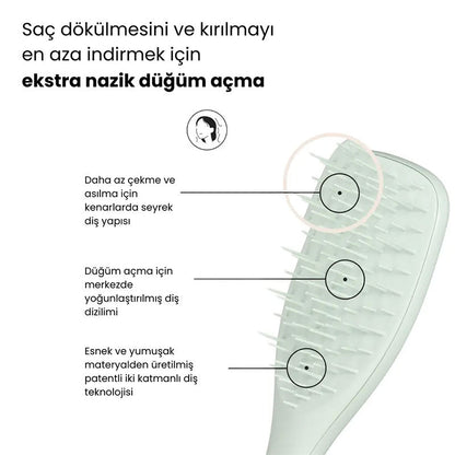 Tangle Teezer Extra Gentle Detangler Eucalyptus Green Brush