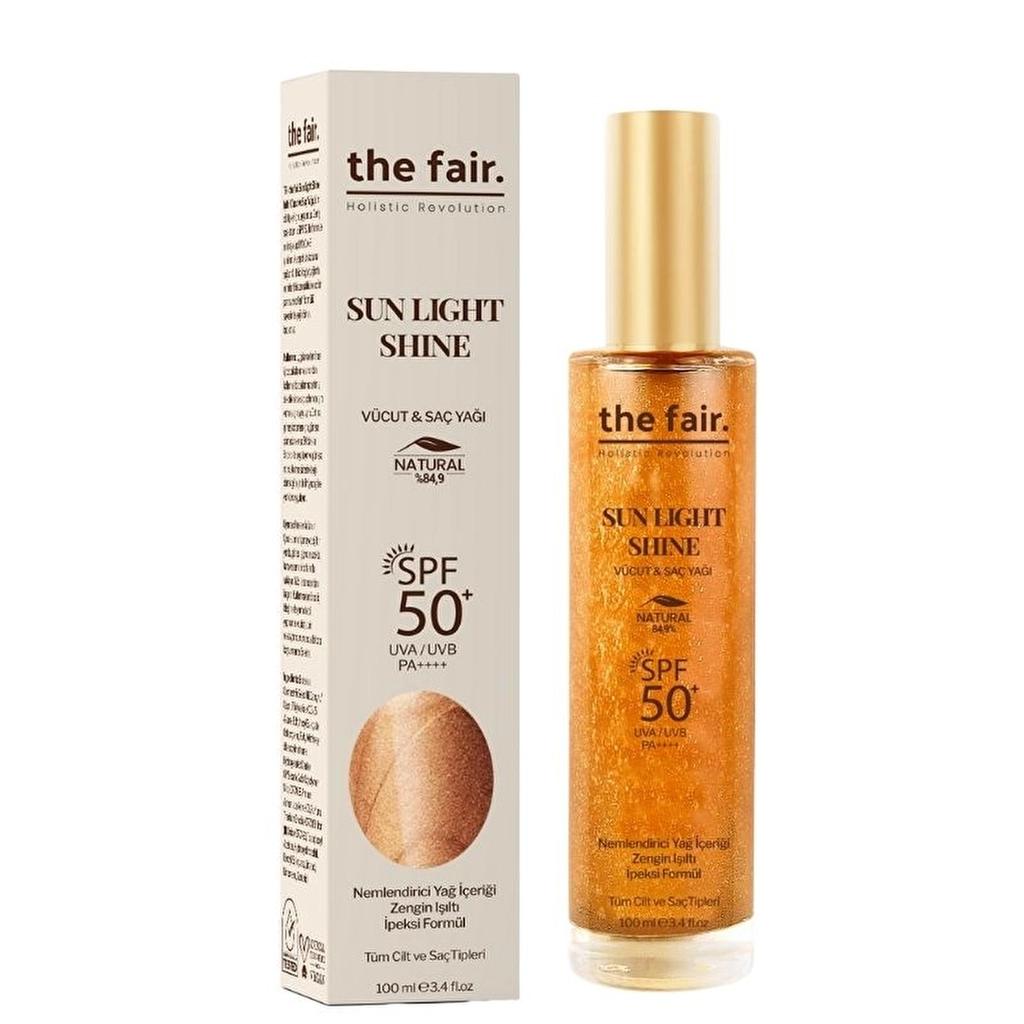 the fair. Sun Light Shine SPF50 Shimmering Body and Hair Oil 30 ml