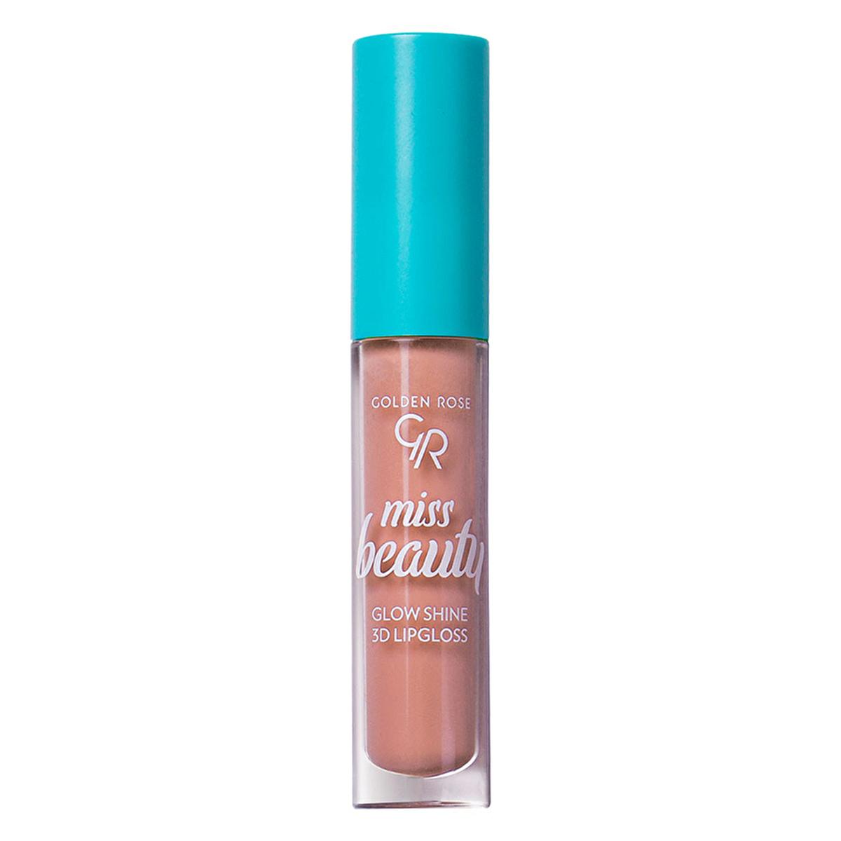 Golden Rose Vegan 3D Shine Lip Gloss - Soft Peach, Moisturizing & Non-Sticky Lip Care