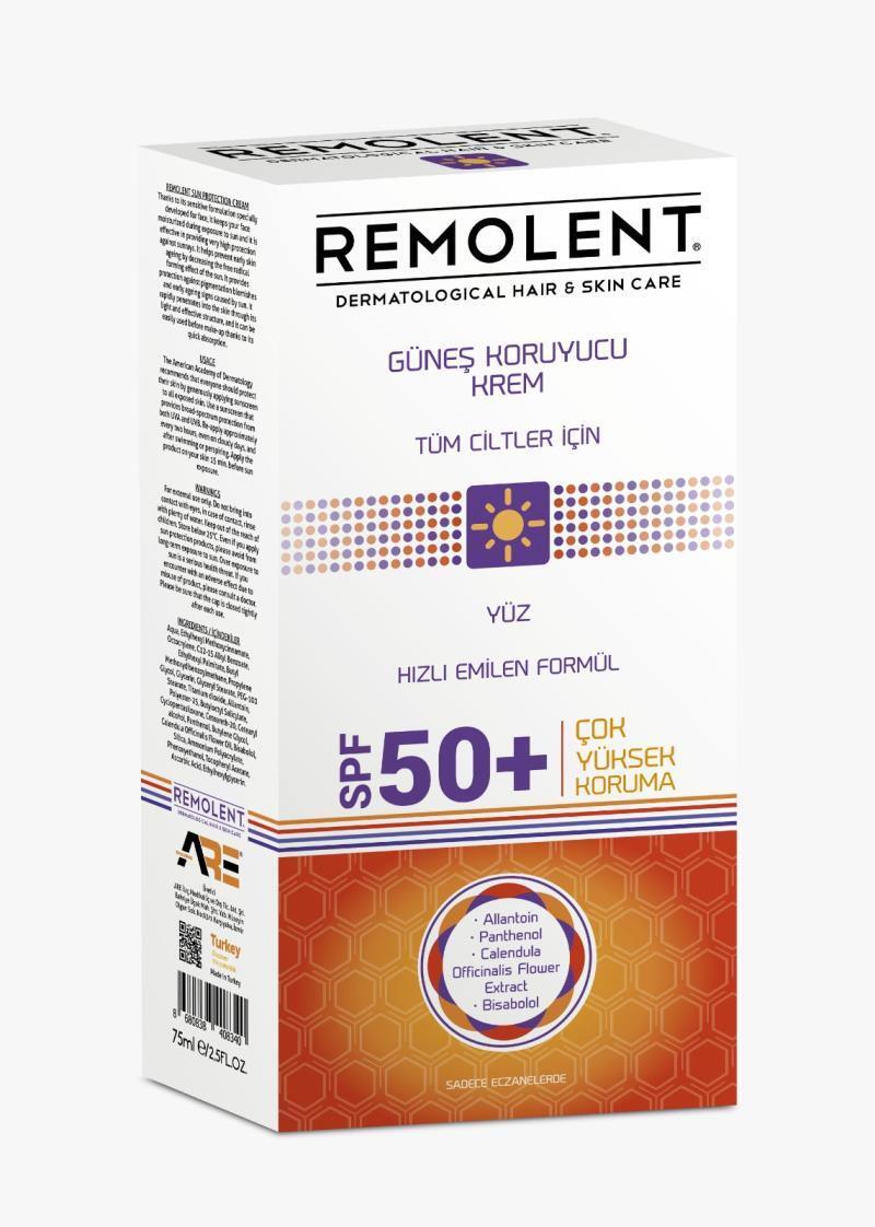 Remolent SPF 50+ Sunscreen: Broad Spectrum UV Protection for All Skin Types - Daily Sun Protection Cream