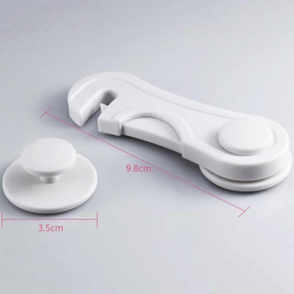 Miny Baby Cabinet Safety Lock - Child Safe Cabinet Locks with 3M Adhesive Tape, 2 Pack