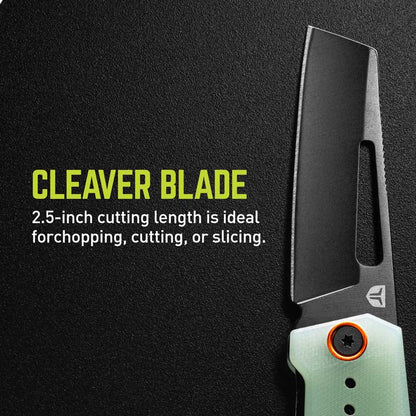 TRUE TRU-FMK-1035 BERM Cleaver Flipper Medium with Natural G10 Handle