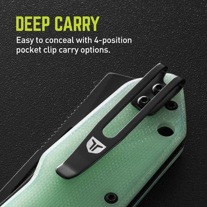 TRUE TRU-FMK-1035 BERM Cleaver Flipper Medium with Natural G10 Handle