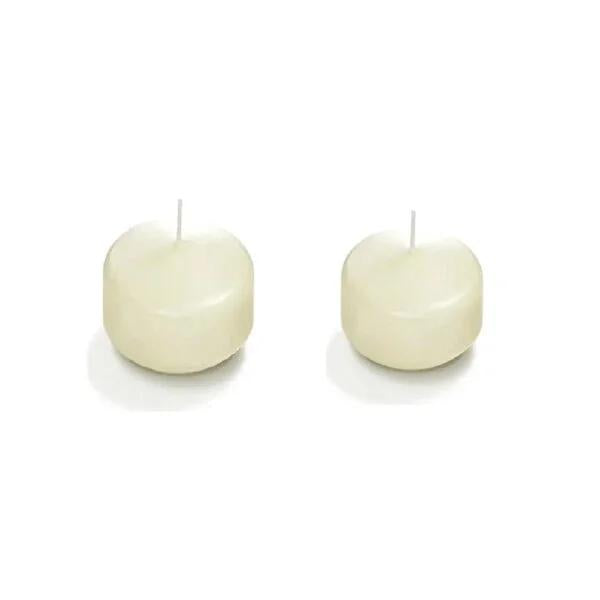 YŸzen Mum Cream Floating Candles (Set of 4) - Elegant Water Candles for Pools, Ponds & Centerpieces